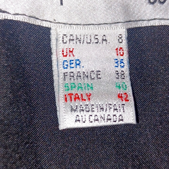 💋Joseph Ribkoff Crinkle faux leather Black skirt - Picture 10 of 11